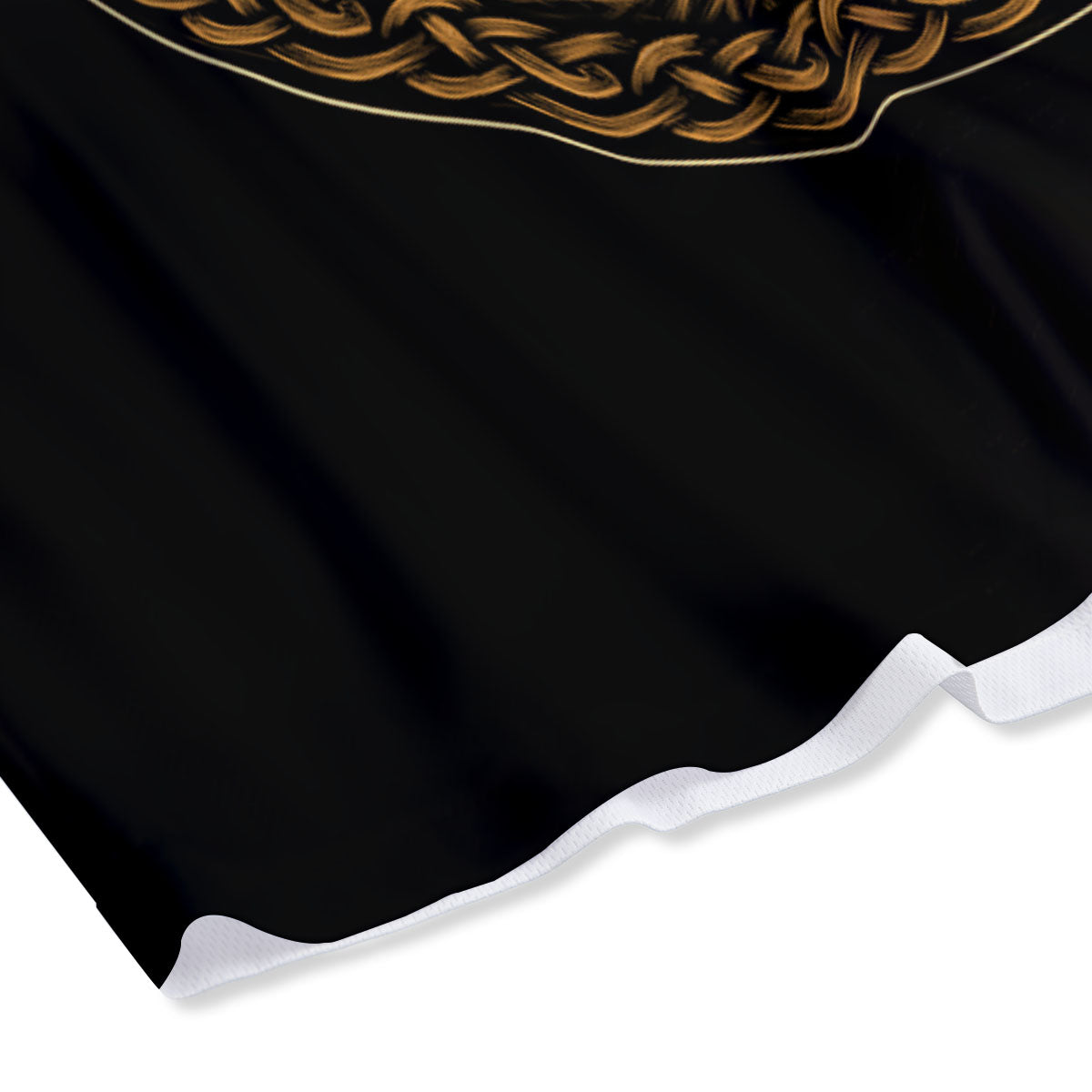 Odin Gold With Muninn And Huginn Print Mesh Shorts
