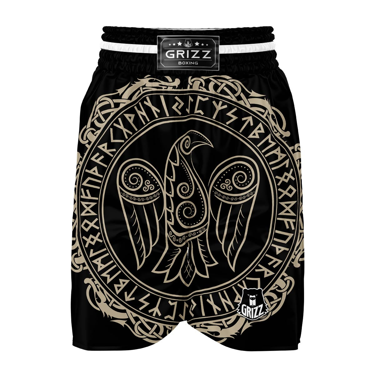Odin Raven Viking Boxing Shorts-grizzshop
