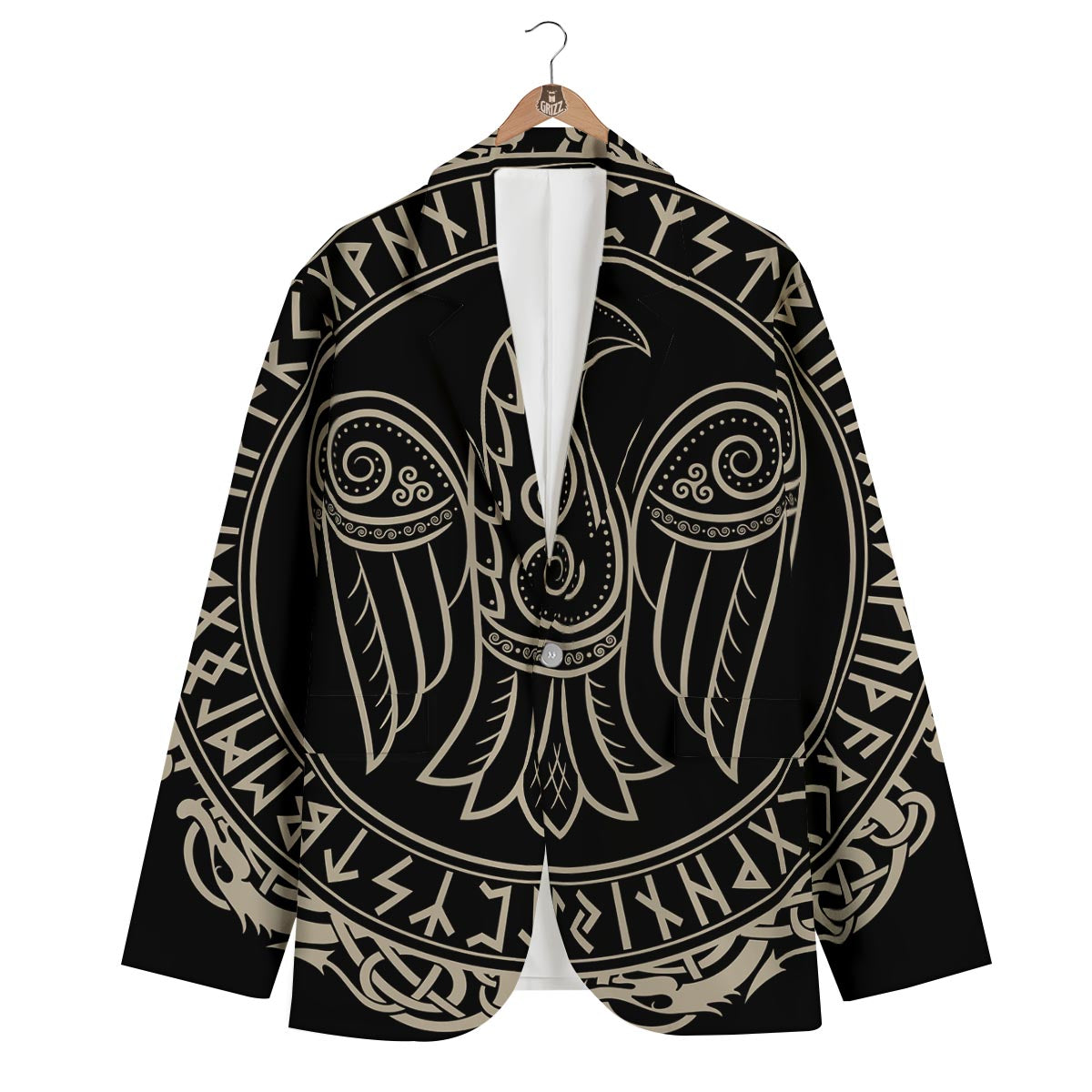 Odin Raven Viking Men's Blazer-grizzshop