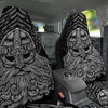 Odin With Crows White And Black Print Car Seat Covers-grizzshop