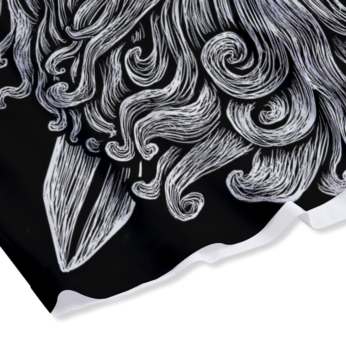 Palm Leaves Dark Tropical Print Pattern Mesh Shorts