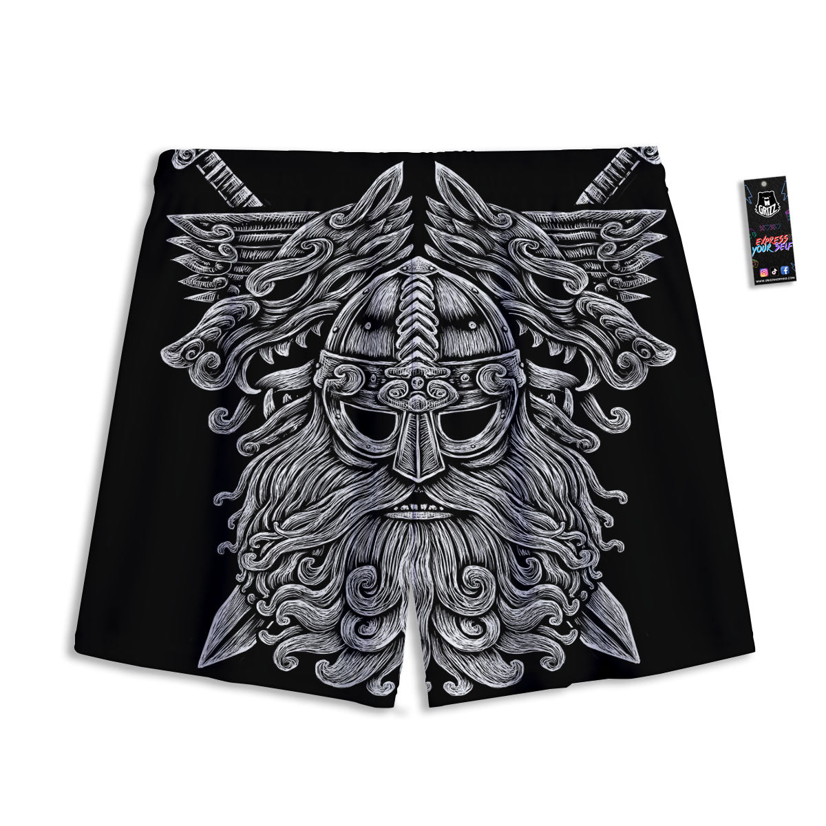 Palm Tree EDM Beach Print Mesh Shorts