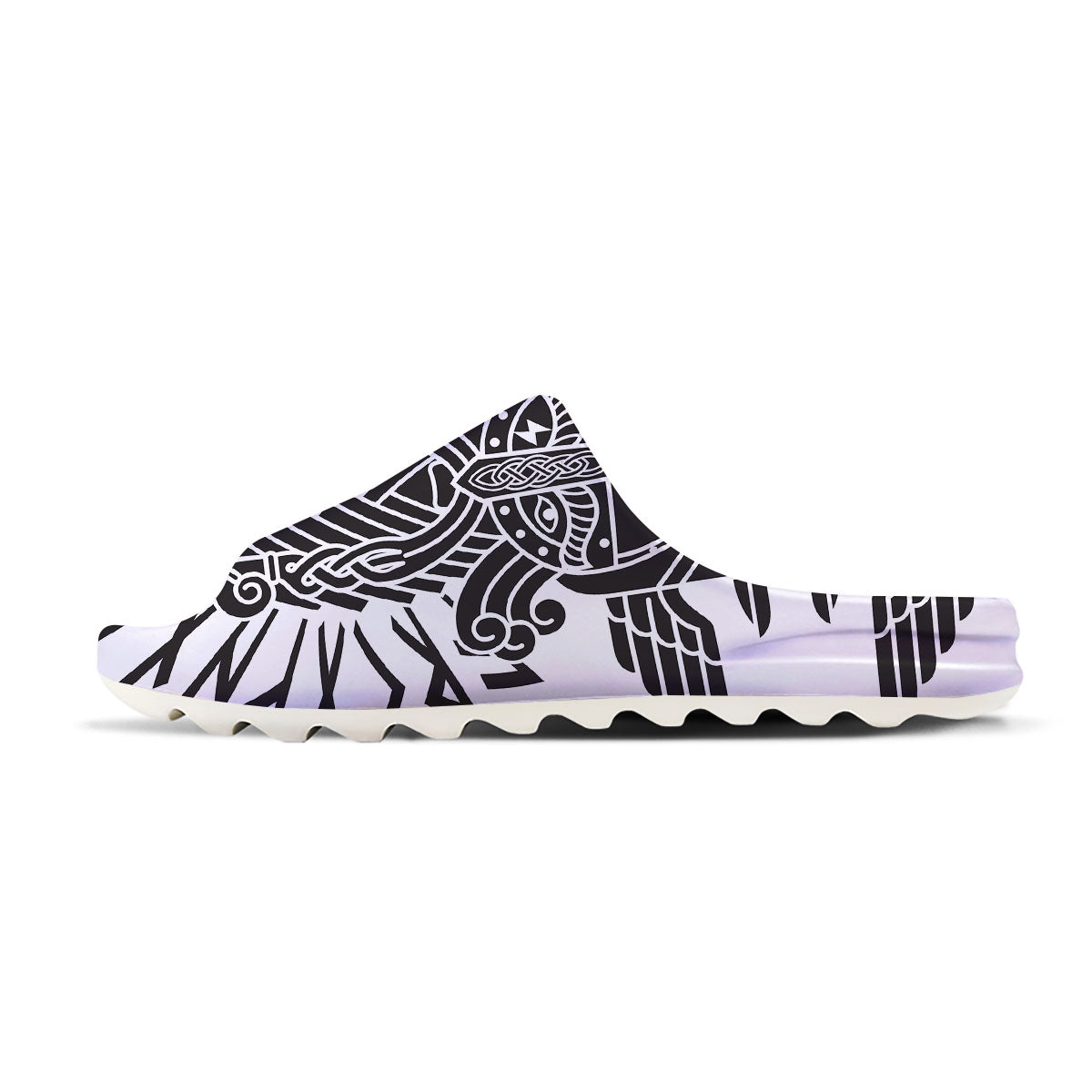 Odin God With Muninn And Huginn Print Sandals-grizzshop