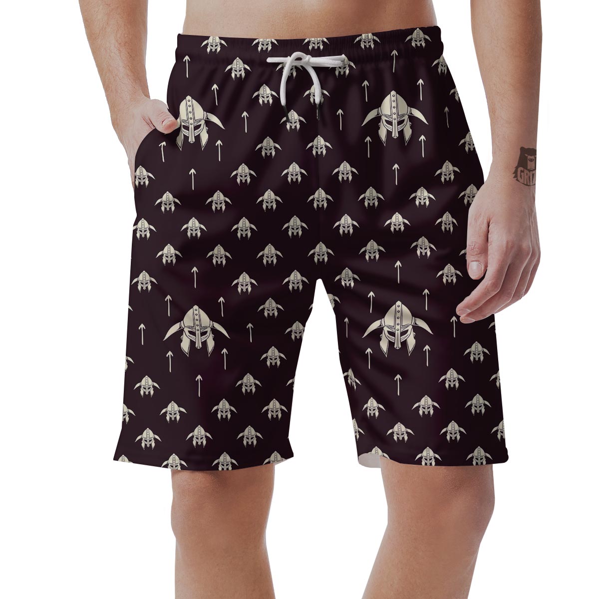 Odin's Mask Viking Men's Shorts-grizzshop