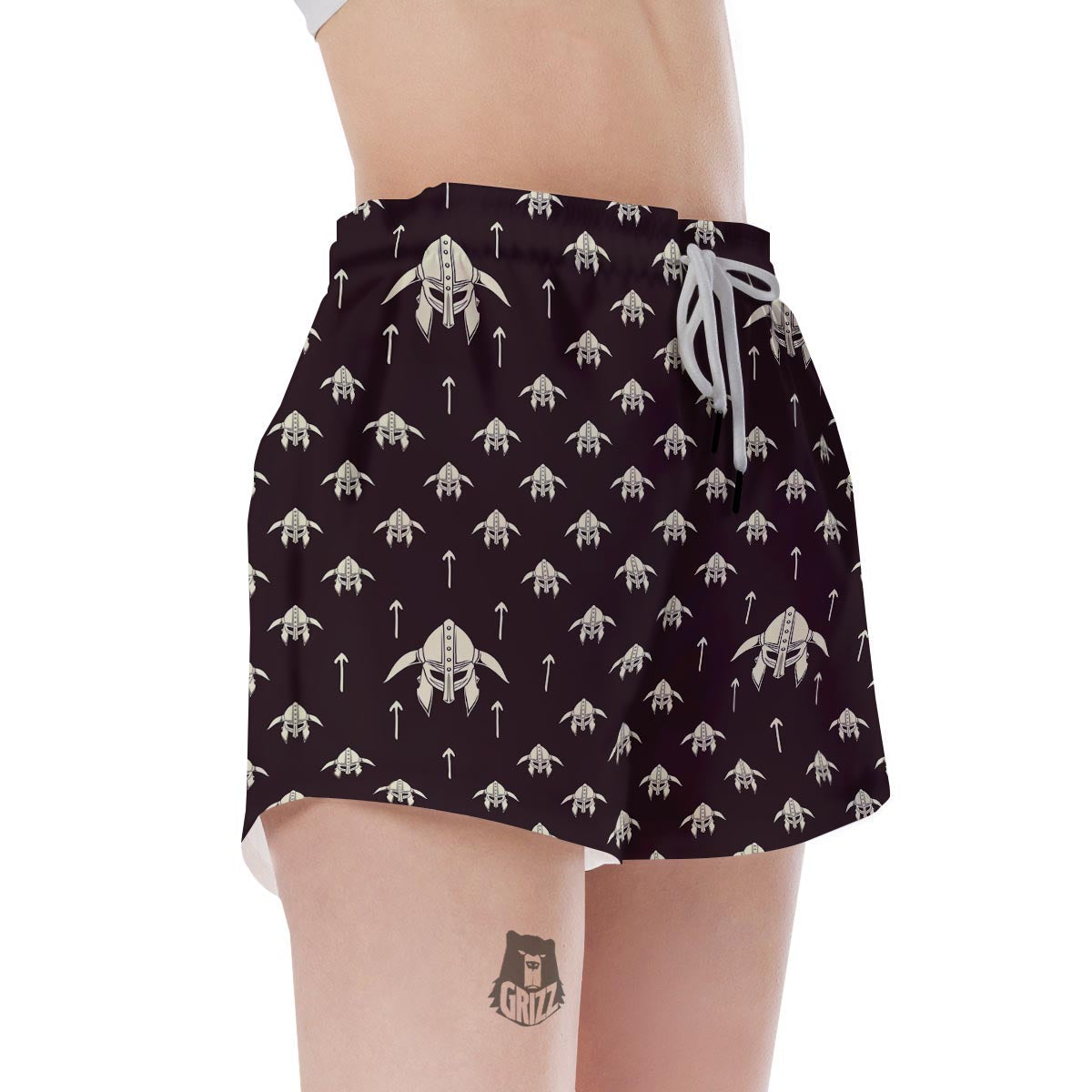 Odin's Mask Viking Women's Shorts-grizzshop