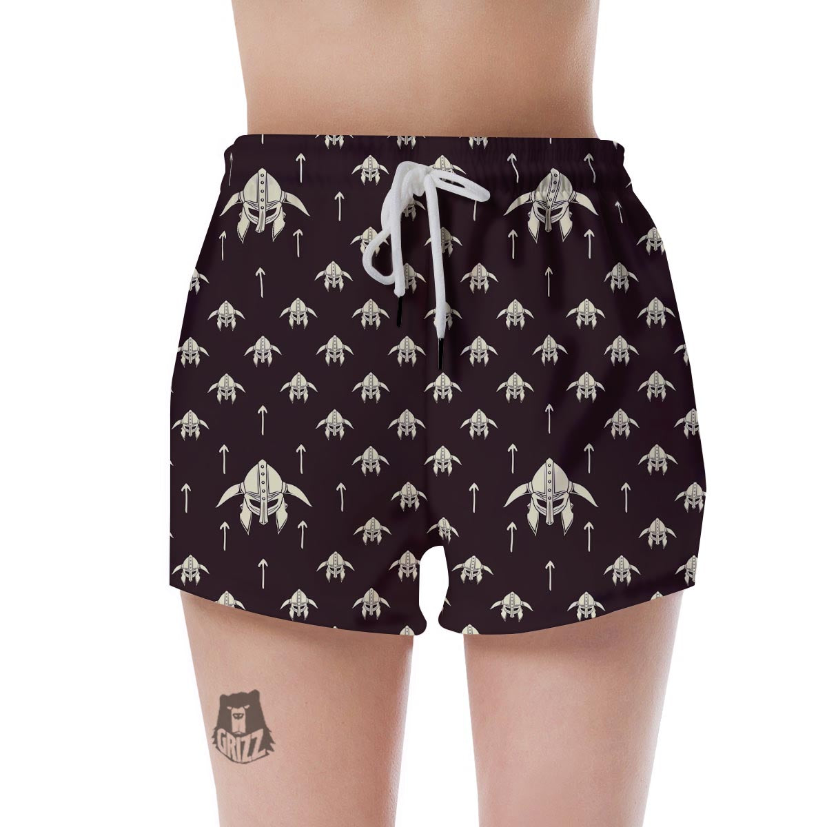 Odin's Mask Viking Women's Shorts-grizzshop