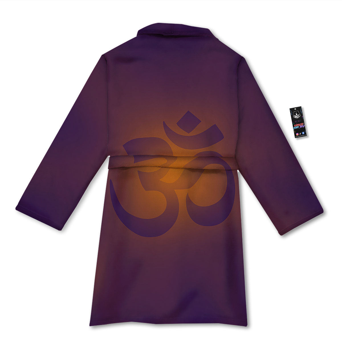 Om Mantra Print Bathrobe-grizzshop