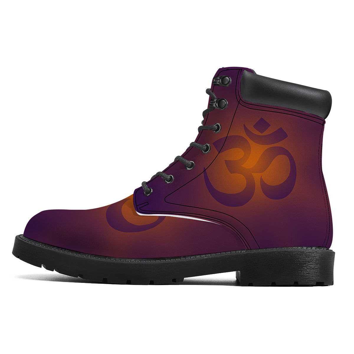 Om Mantra Print Boots-grizzshop