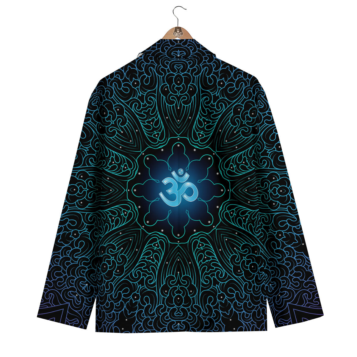 Om Psychedelic Print Men's Blazer-grizzshop