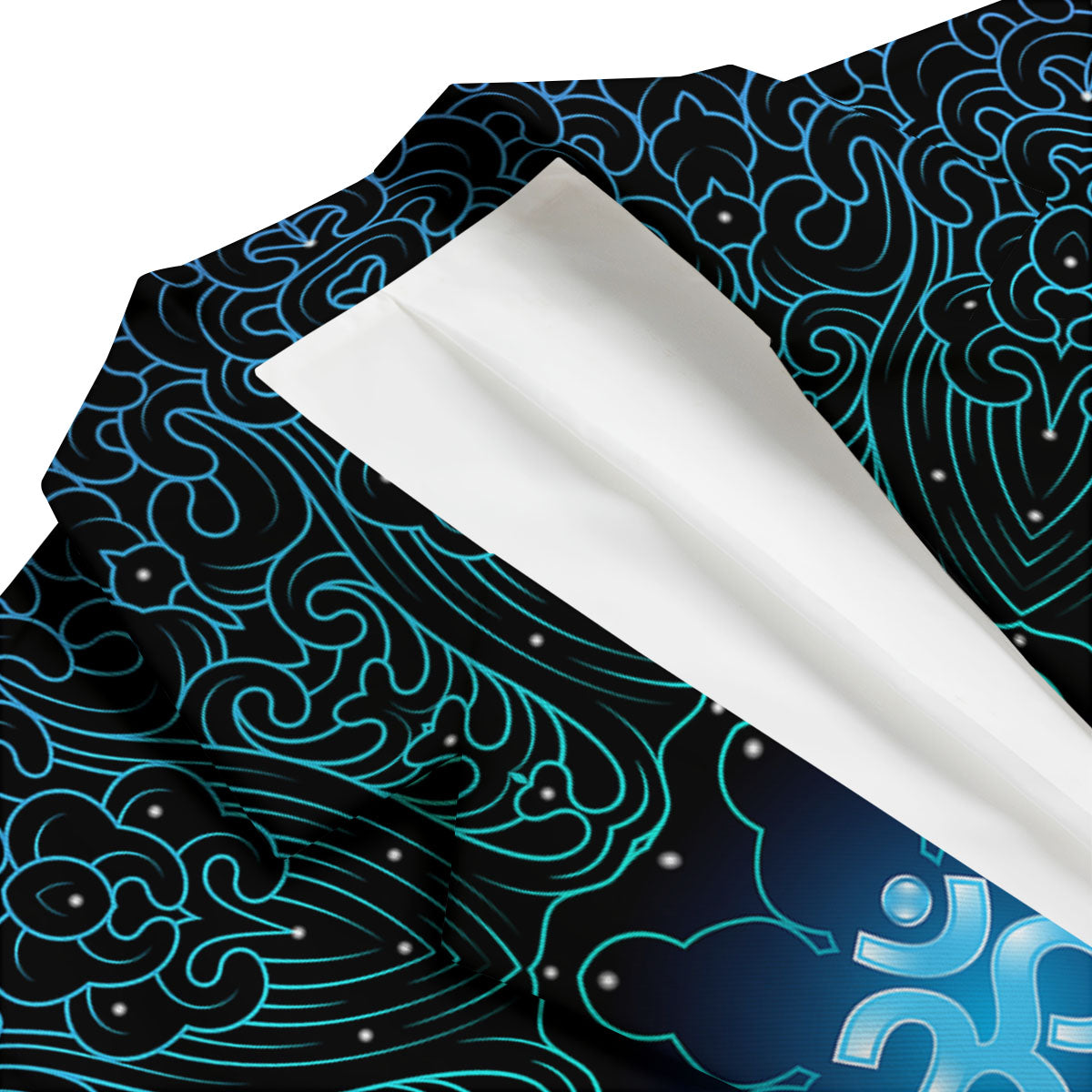 Om Psychedelic Print Men's Blazer-grizzshop