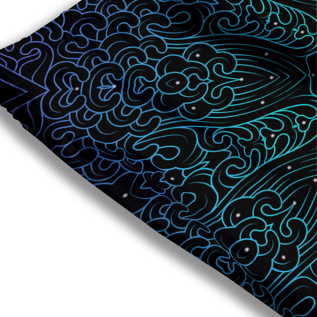 Om Psychedelic Print Mesh Shorts