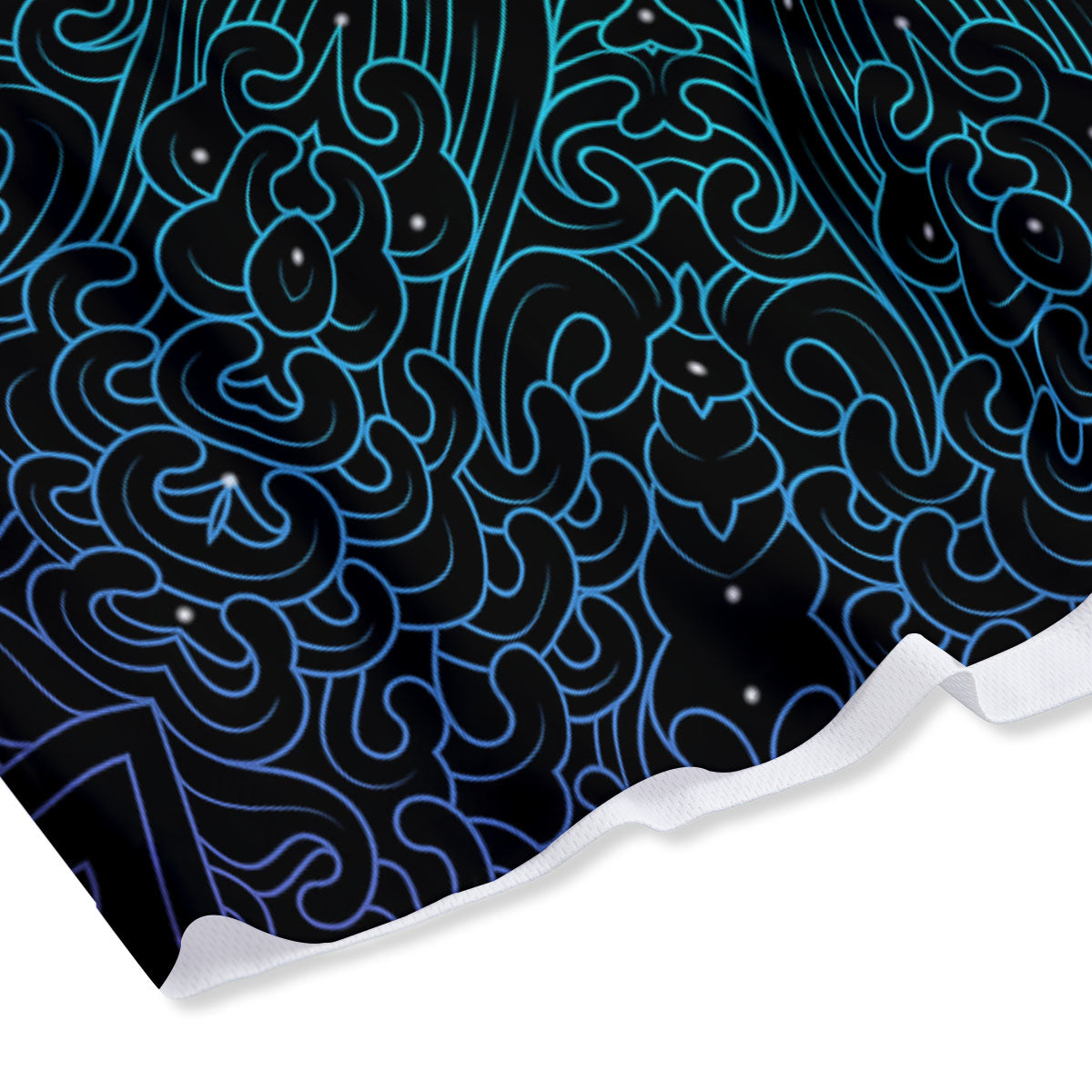 Om Psychedelic Print Mesh Shorts