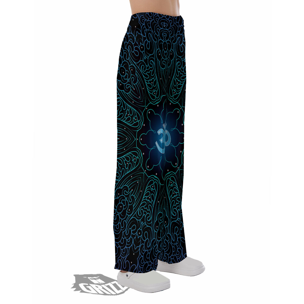 Om Psychedelic Print Pajama Pants-grizzshop