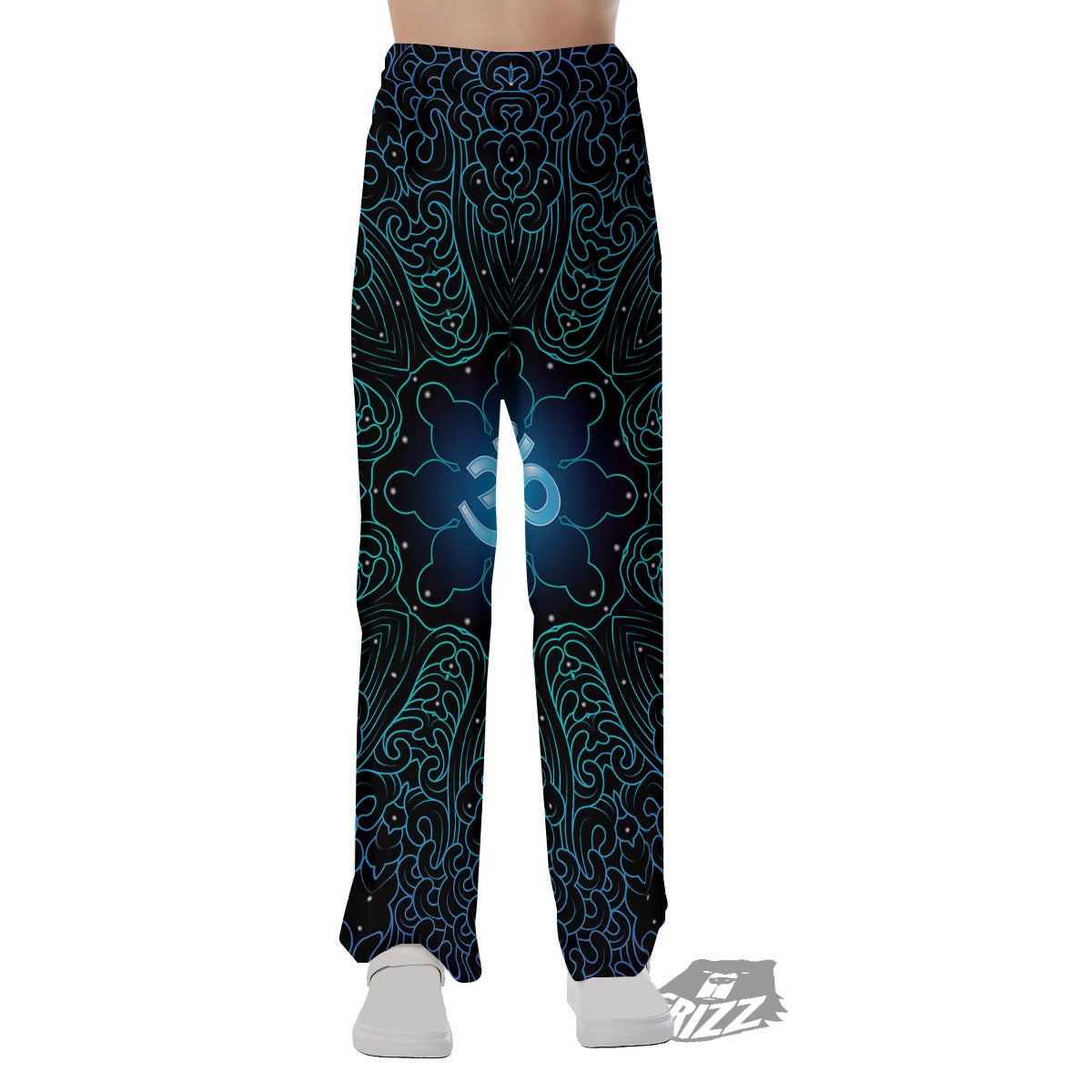 Om Psychedelic Print Pajama Pants-grizzshop