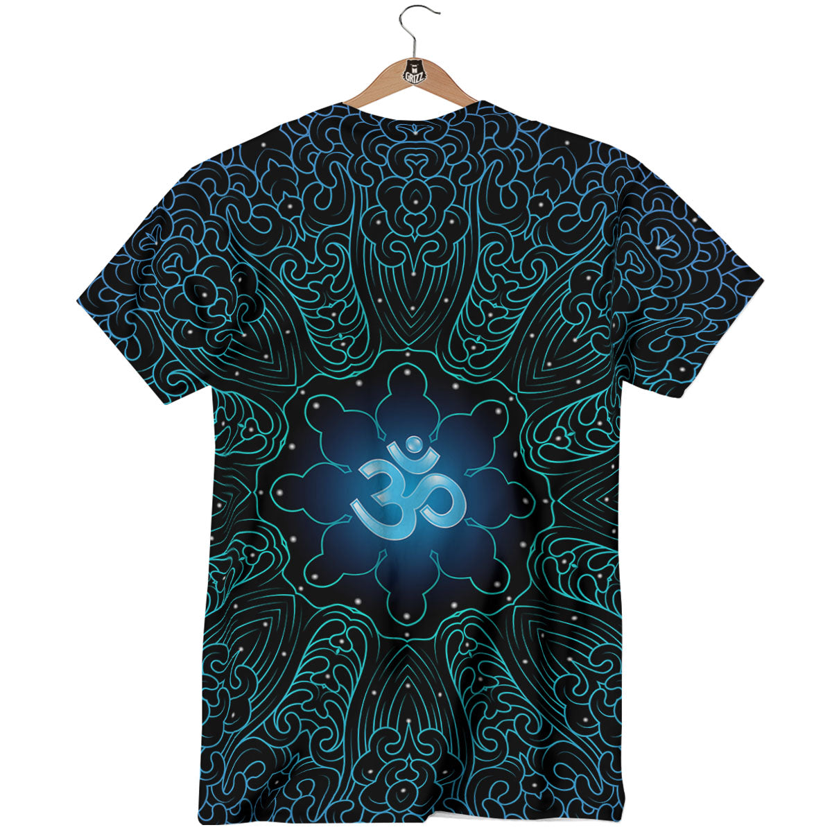 Om Psychedelic Print T-Shirt-grizzshop