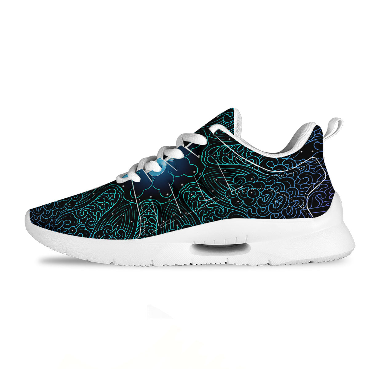 Om Psychedelic Print Tennis Shoes-grizzshop