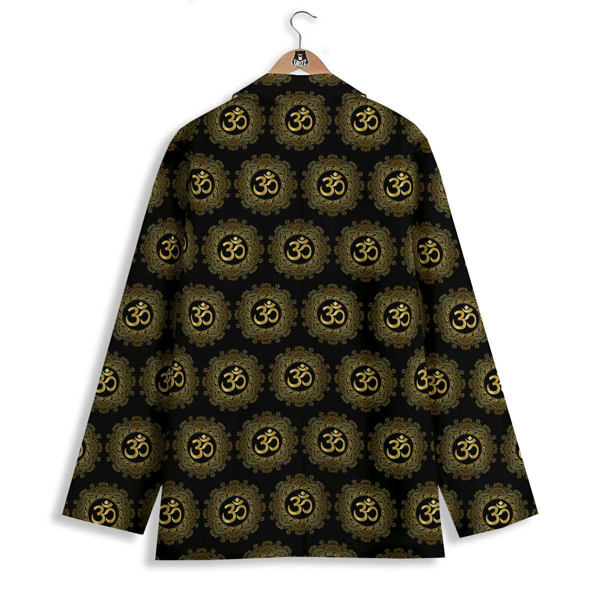 Om Sign Boho Print Pattern Women's Blazer-grizzshop