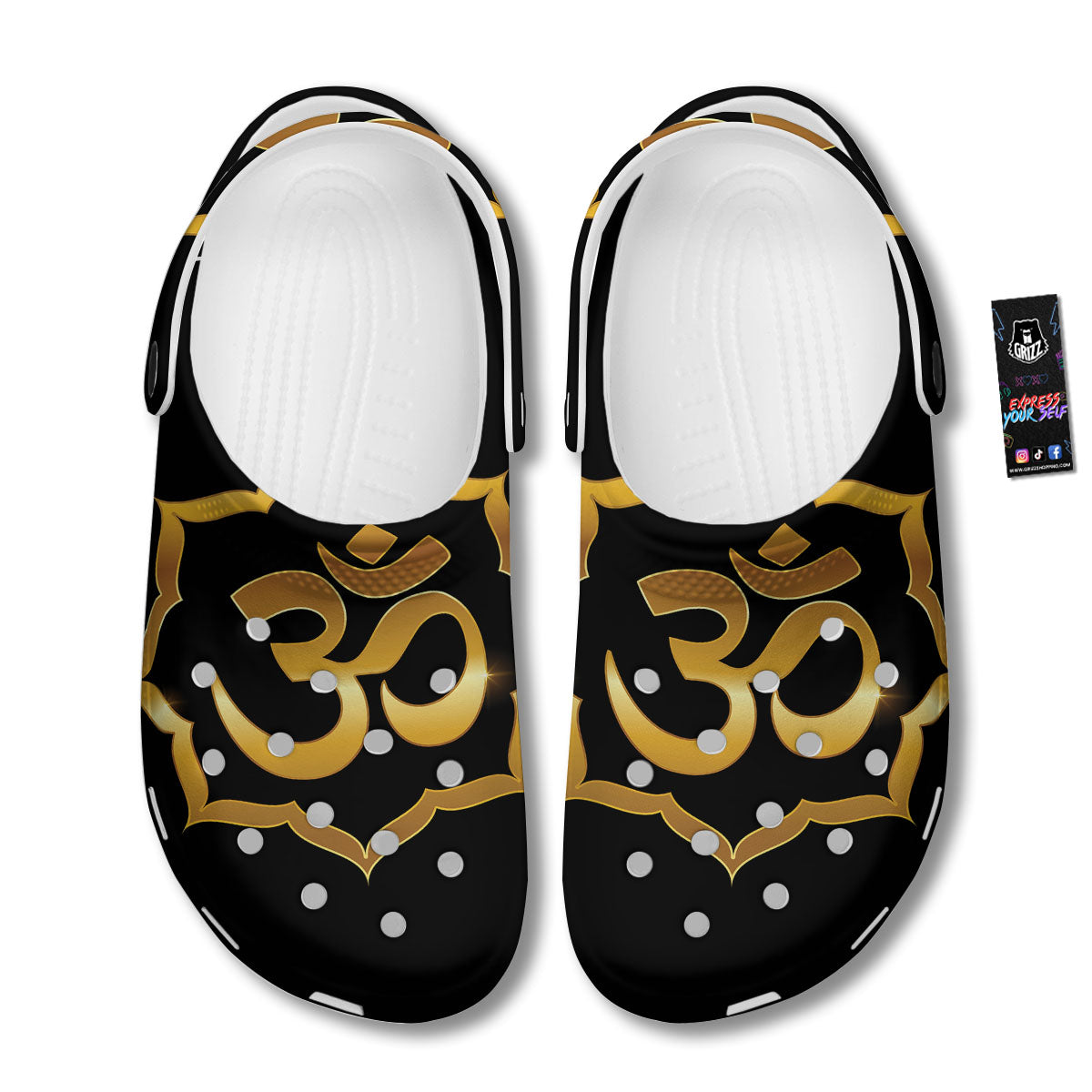 Om Sign Print Clog-grizzshop