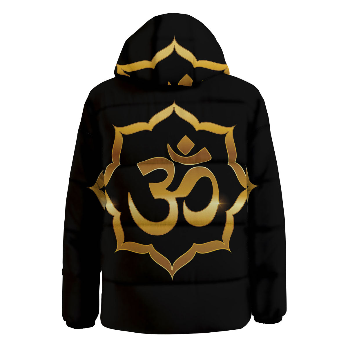 Om Sign Print Down Jacket-grizzshop