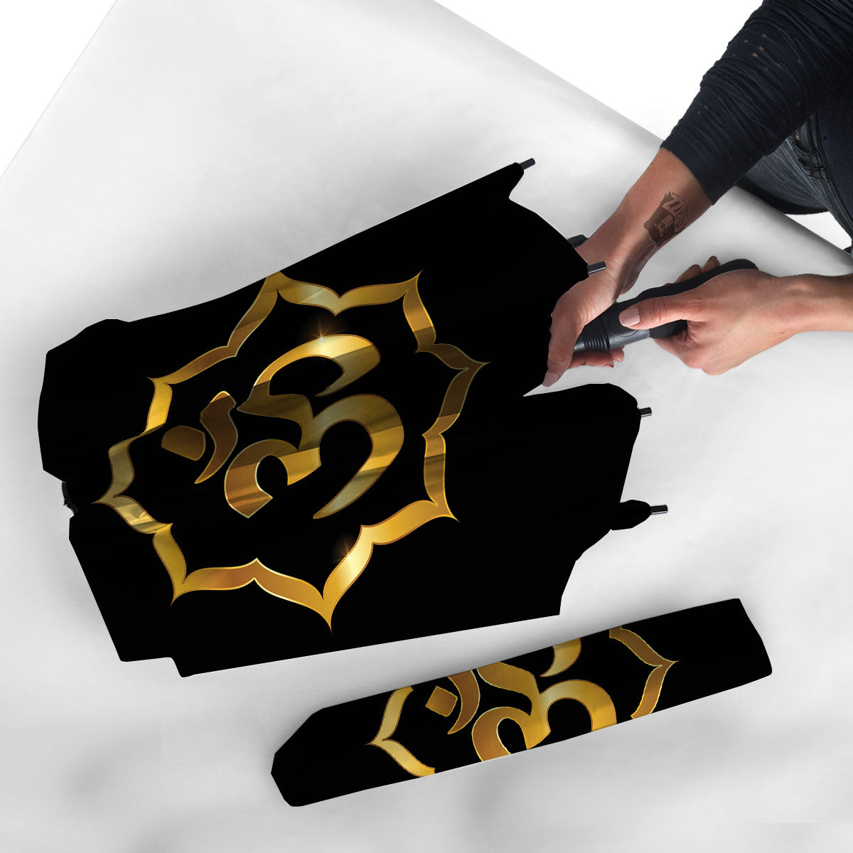Om Sign Print Umbrella-grizzshop