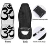 Om White And Black Print Car Seat Covers-grizzshop