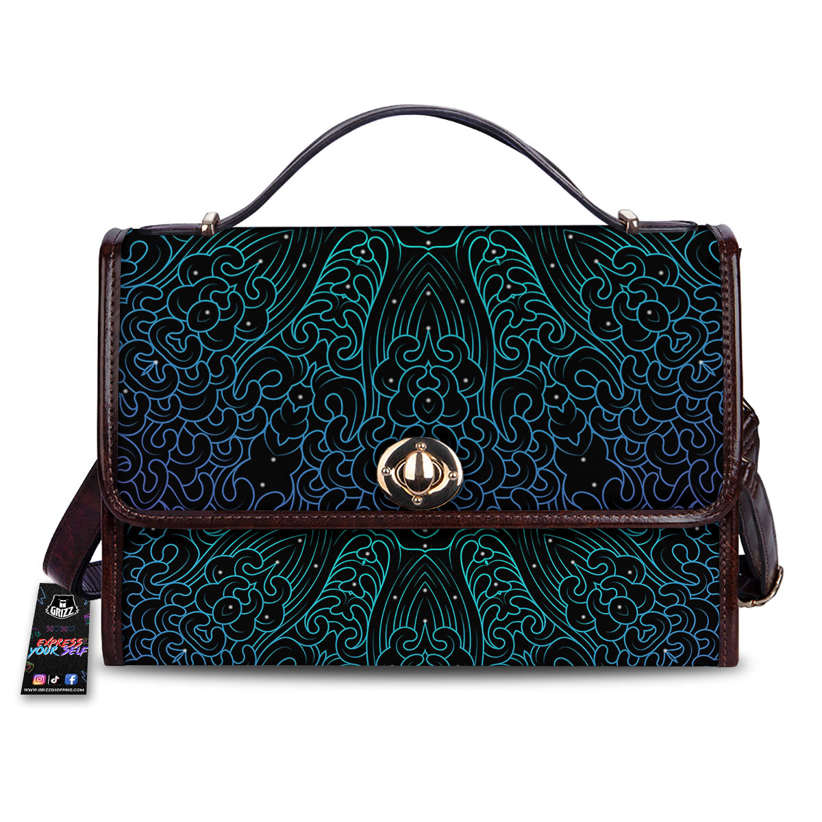Om Psychedelic Print Women's Satchel Bag