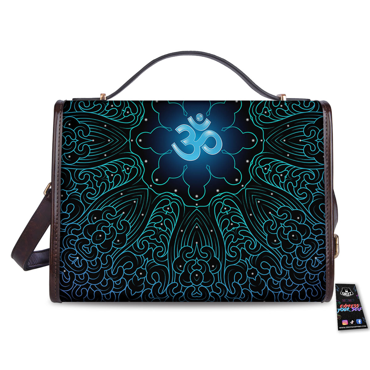 Om Psychedelic Print Women's Satchel Bag
