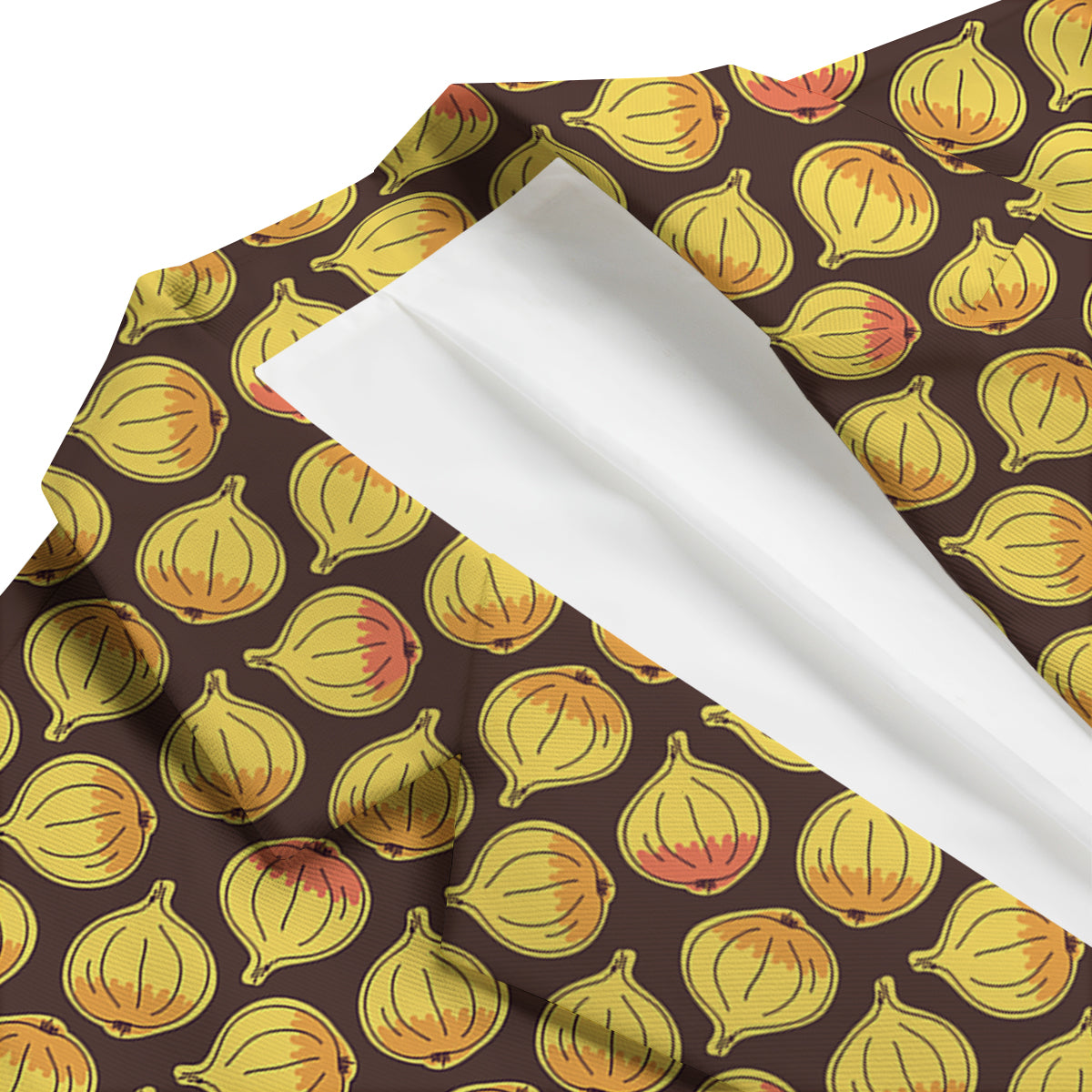 Onion Brown Print Pattern Men's Blazer-grizzshop