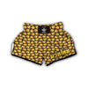 Onion Brown Print Pattern Muay Thai Boxing Shorts-grizzshop