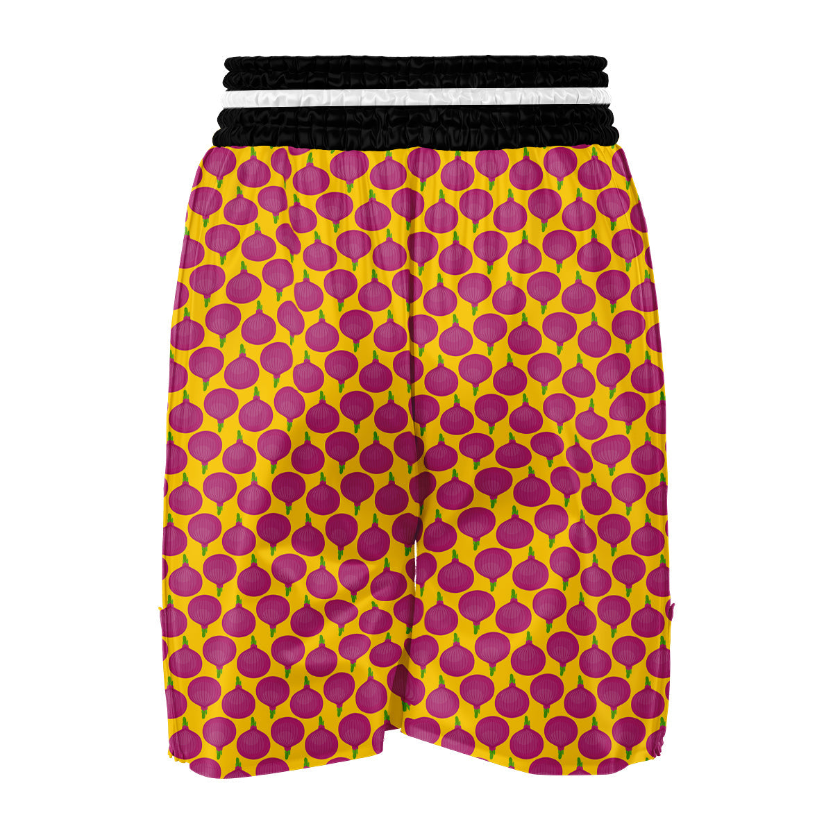 Onion Purple Yellow Print Pattern Boxing Shorts-grizzshop