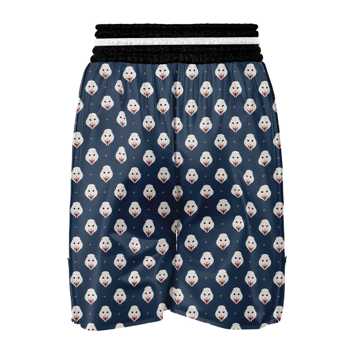 Opossum Blue Print Pattern Boxing Shorts-grizzshop