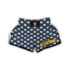 Opossum Blue Print Pattern Muay Thai Boxing Shorts-grizzshop