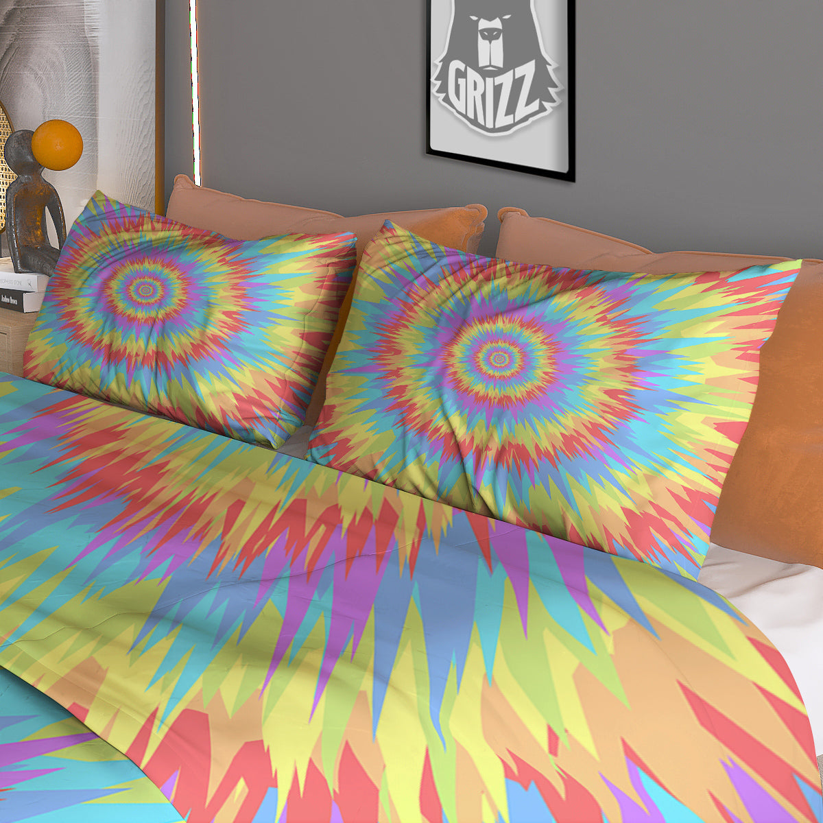 Monster Graffiti Characters Print Duvet Cover Bedding Set