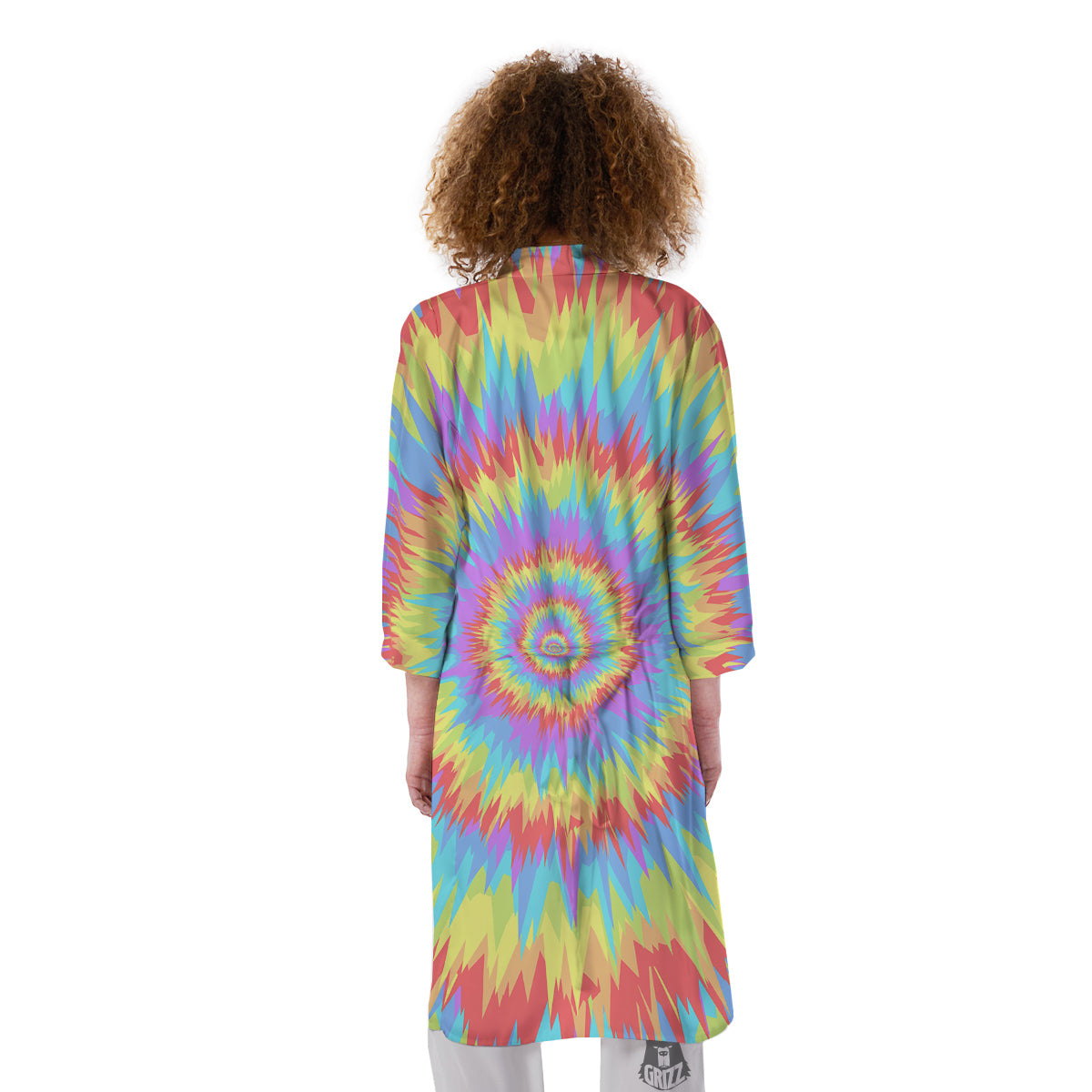 Optical Illusion Colorful Psychedelic Kimono-grizzshop
