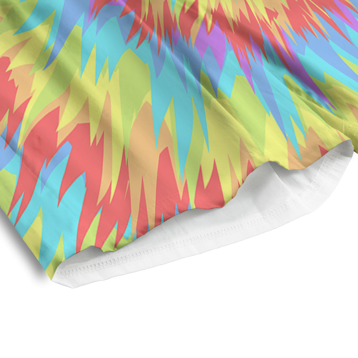 Optical Illusion Colorful Psychedelic Men's Athletic Shorts