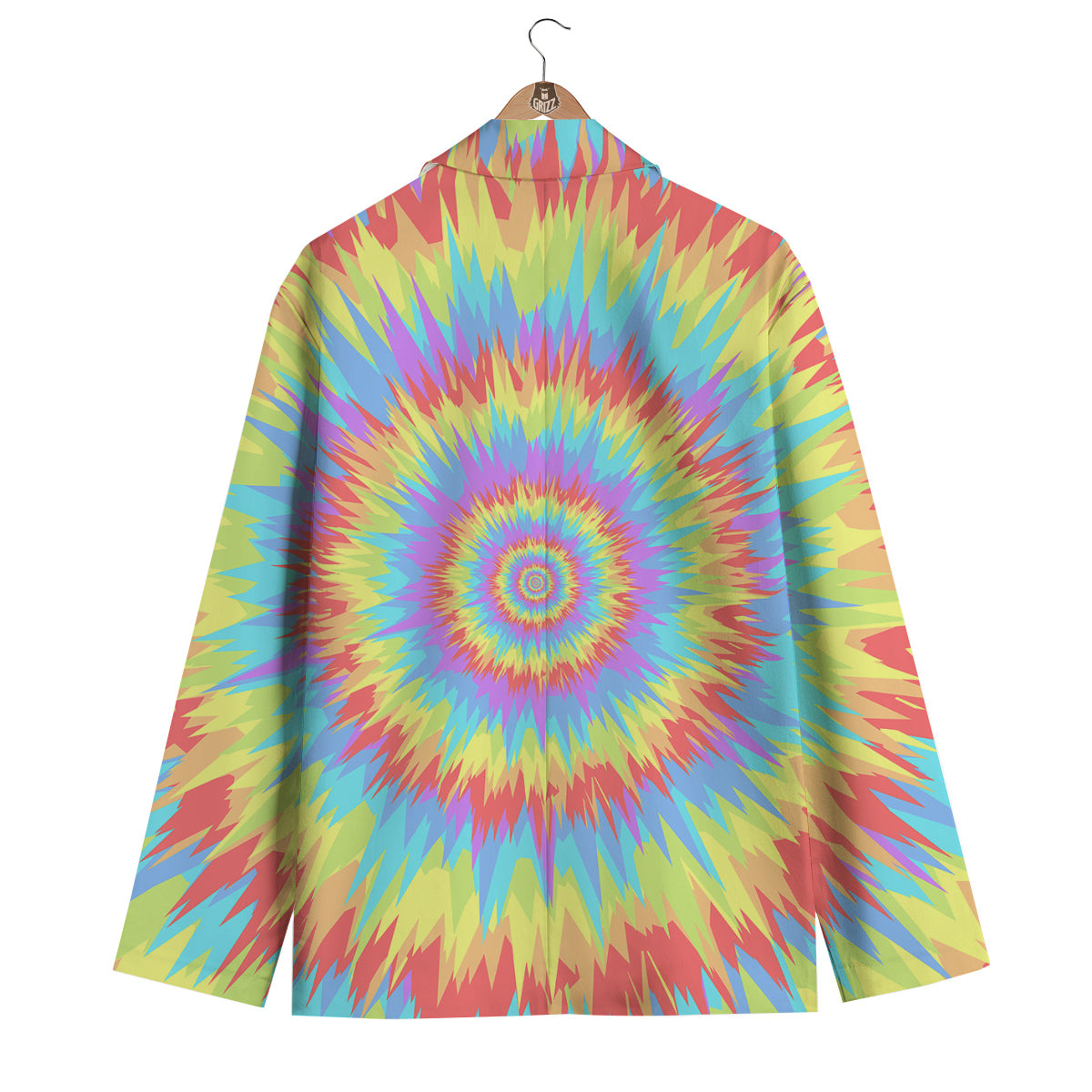 Optical Illusion Colorful Psychedelic Men's Blazer-grizzshop