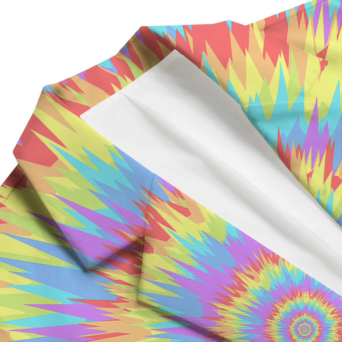 Optical Illusion Colorful Psychedelic Men's Blazer-grizzshop