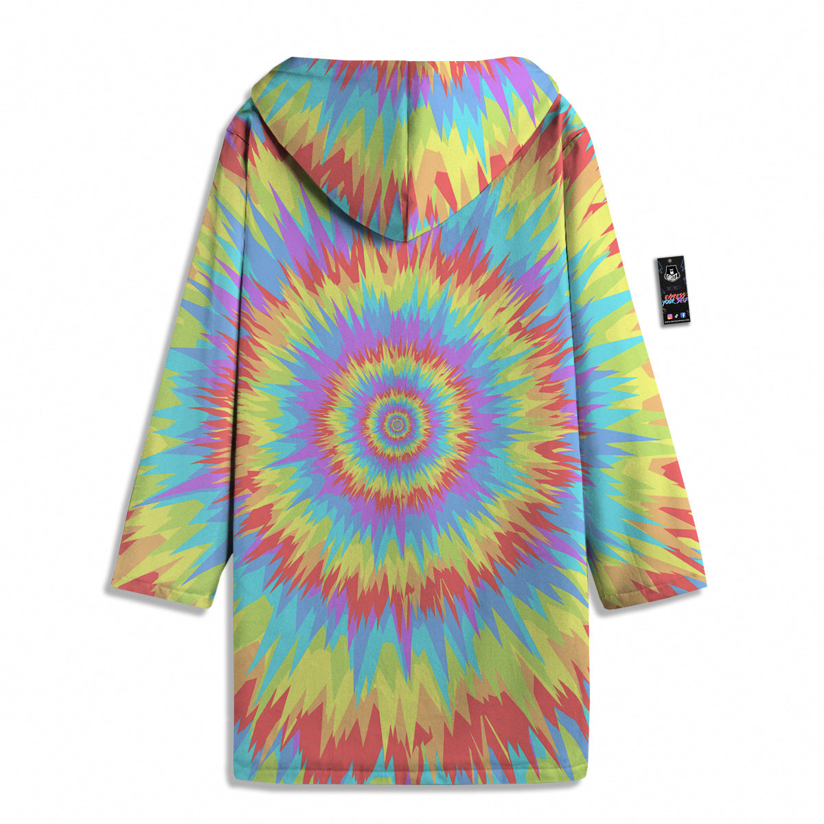 Optical Illusion Colorful Psychedelic Men's Windbreaker Jacket-grizzshop
