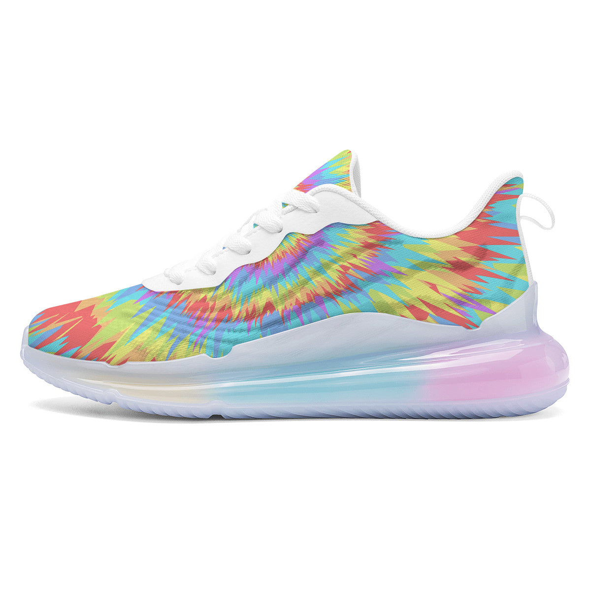 Optical Illusion Colorful Psychedelic Running Sneakers-grizzshop