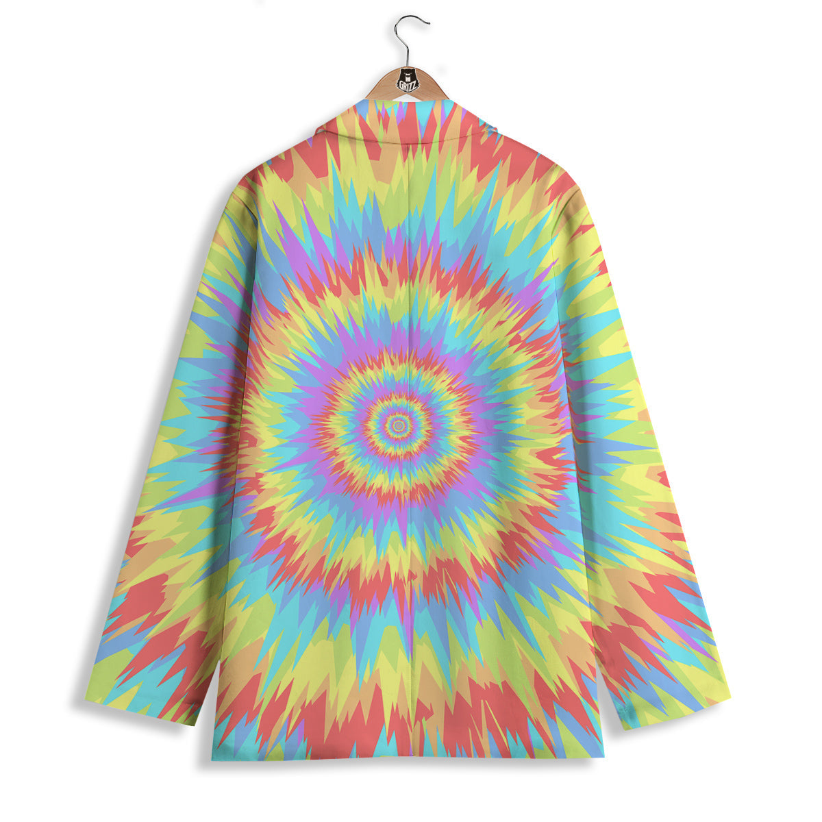 Optical Illusion Colorful Psychedelic Women's Blazer-grizzshop
