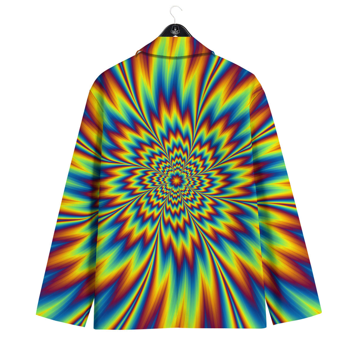 Optical Illusion Neon Psychedelic Men's Sport Coat-grizzshop