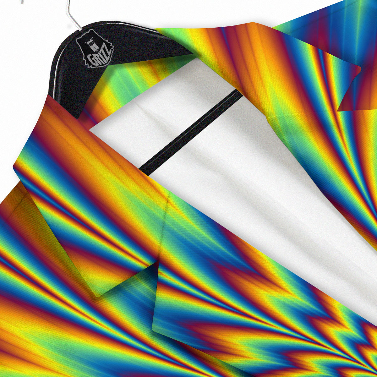 Optical Illusion Neon Psychedelic Men's Sport Coat-grizzshop