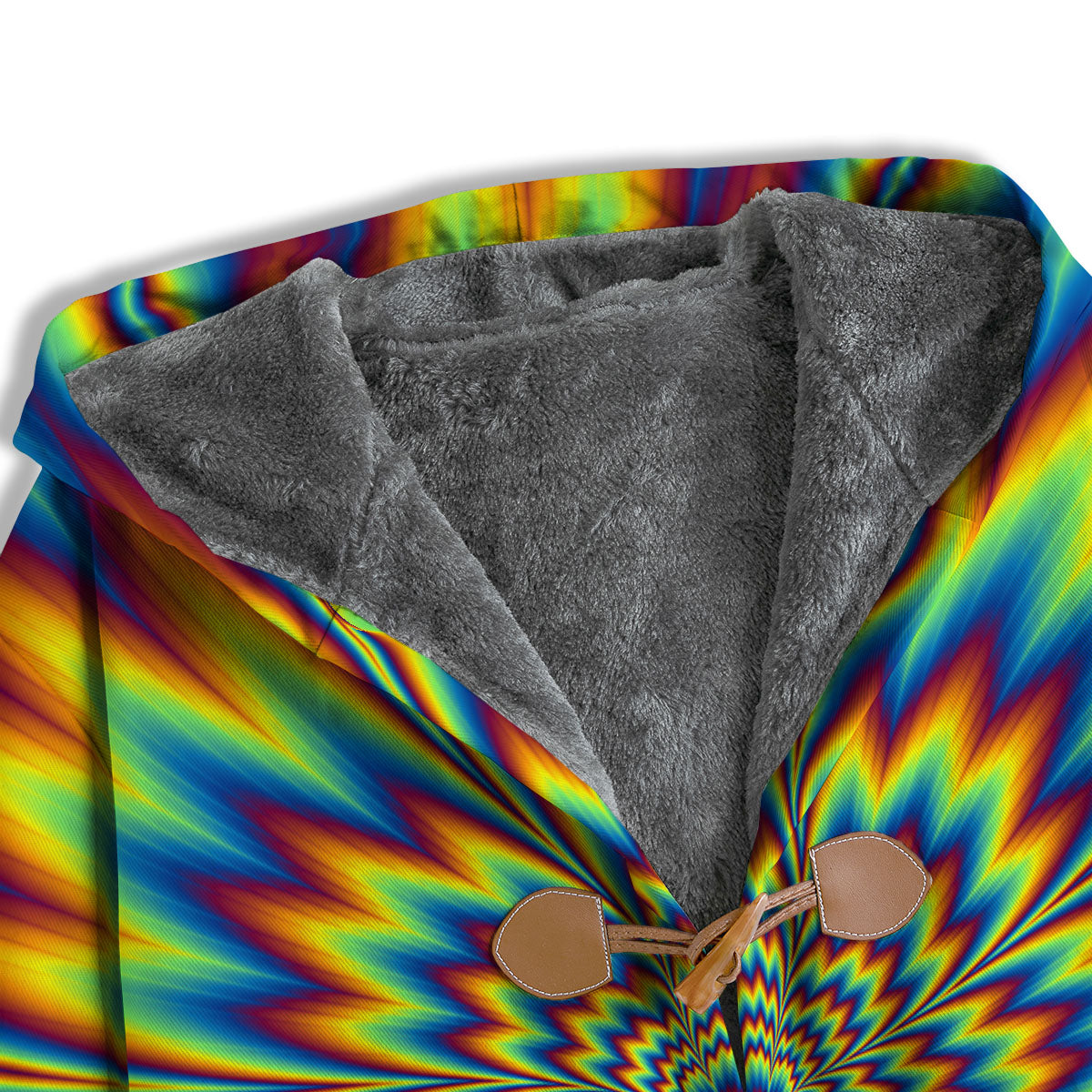 Optical Illusion Neon Psychedelic Men's Windbreaker Jacket-grizzshop