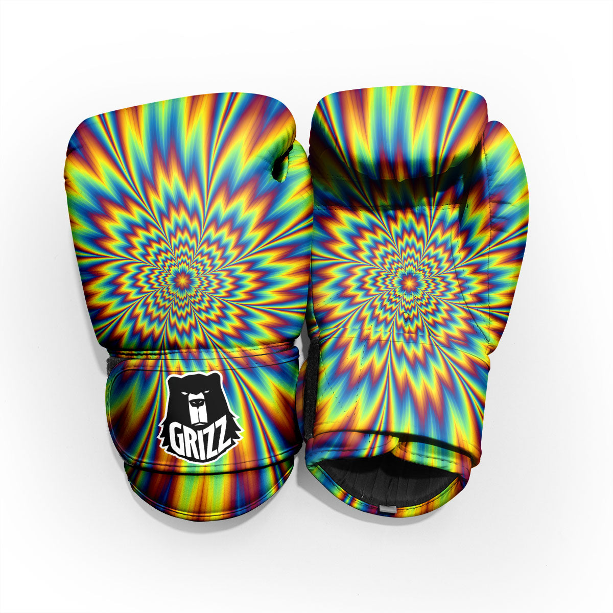 Optical Illusion Neon Psychedelic Pro Boxing Glove