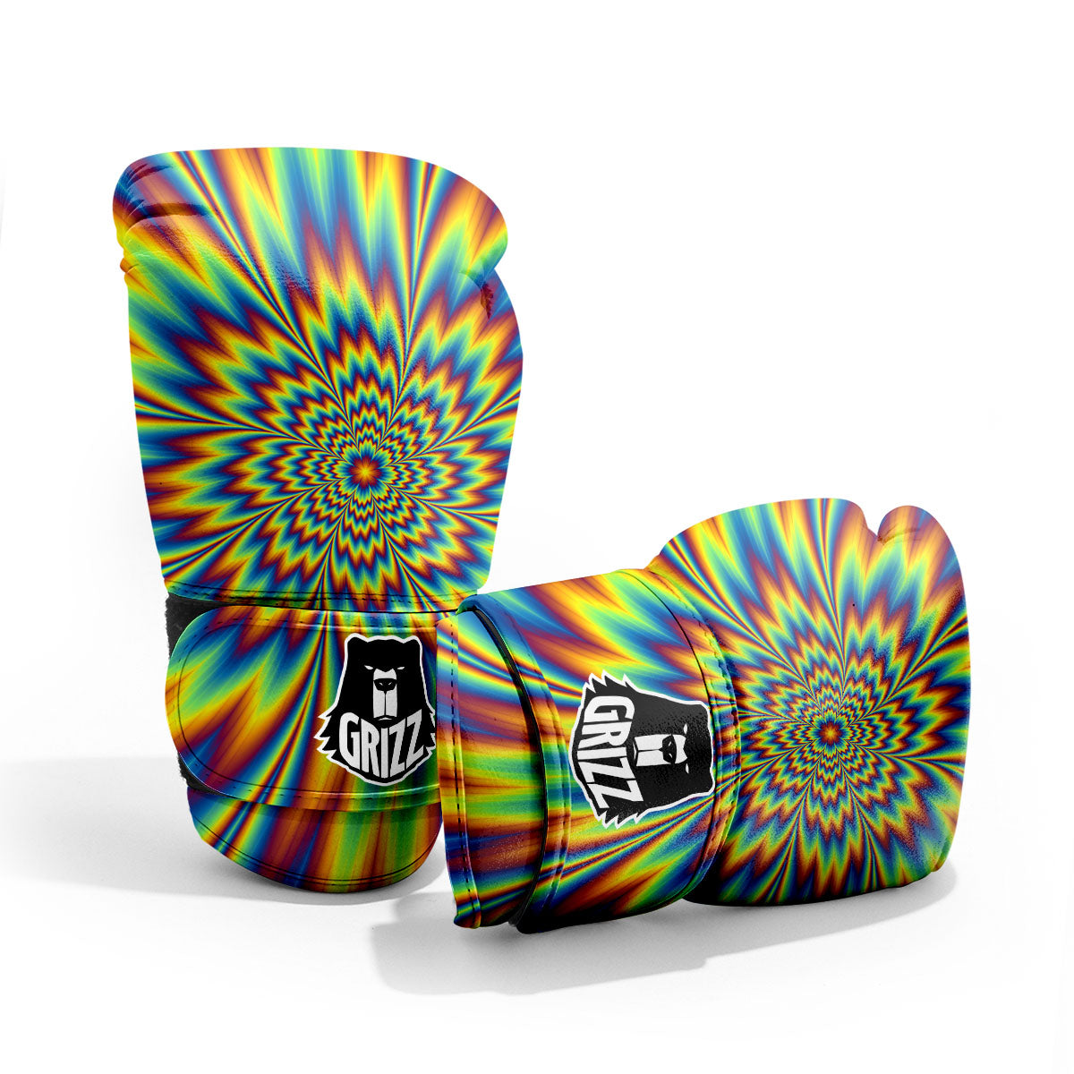 Optical Illusion Neon Psychedelic Pro Boxing Glove