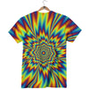 Optical Illusion Neon Psychedelic T-Shirt-grizzshop