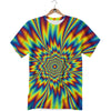 Optical Illusion Neon Psychedelic T-Shirt-grizzshop