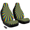 Optical Illusion Octagonal Psychedelic Car Seat Covers-grizzshop