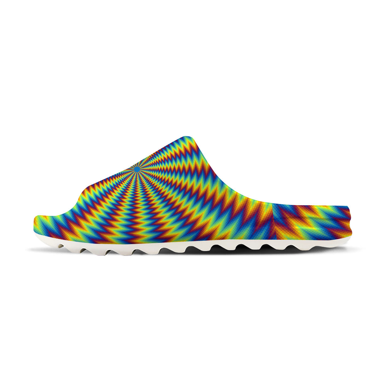 Optical Illusion Octagonal Psychedelic Sandals-grizzshop
