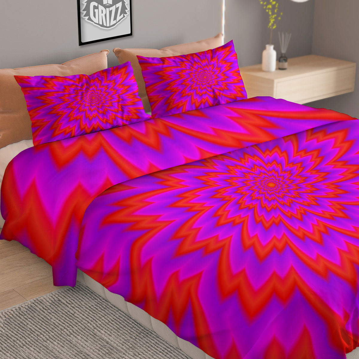 Orchid Yellow Print Pattern Duvet Cover Bedding Set